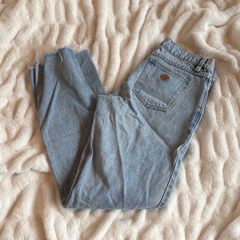 Light Blue Denim Jeans low straight